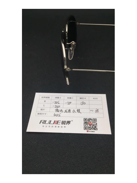 1.49偏光炫彩水银R-225/-50 L-250 PD68 镜框：3025L