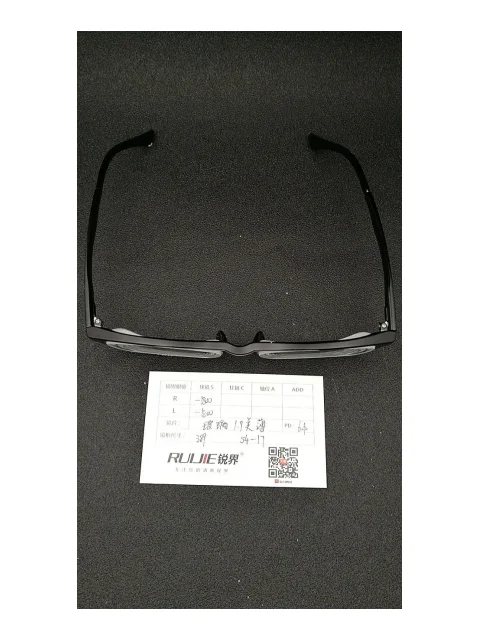 1.9超薄美薄玻璃镜片 R:-1800 L:-1800 PD:64 镜框：389（54-17）